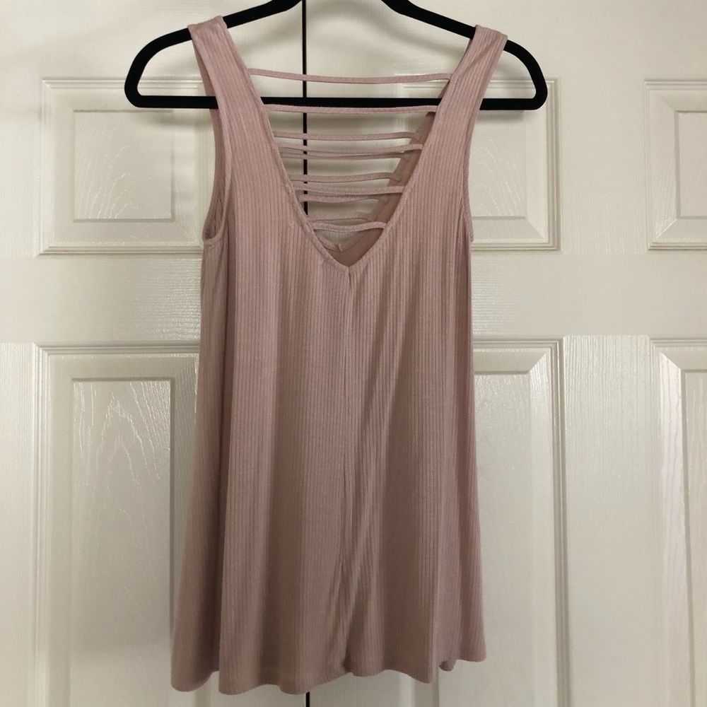 Blush tank top